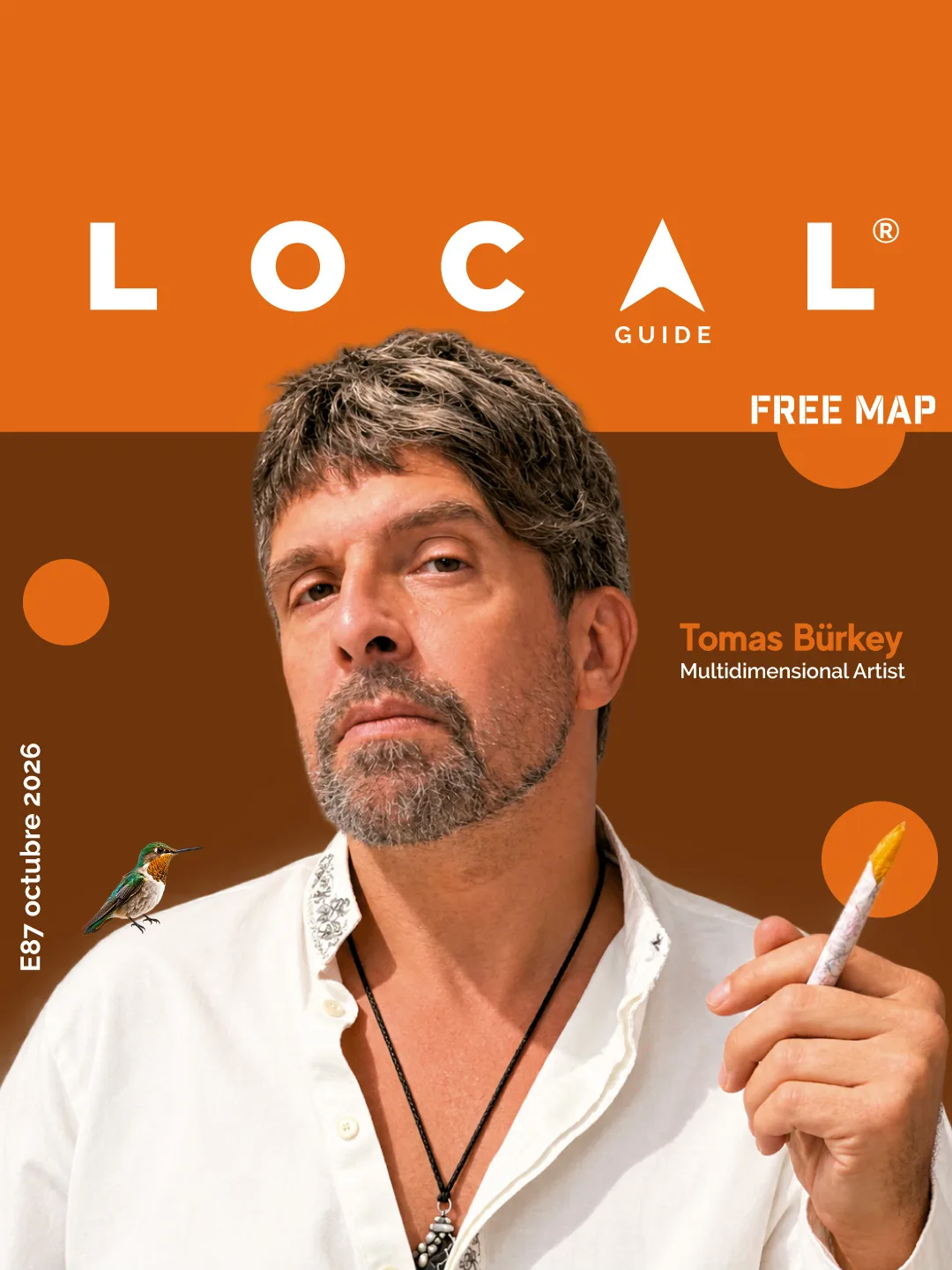 EN LA PORTADA con el artista multidimensional TOMAS BÜRKEY