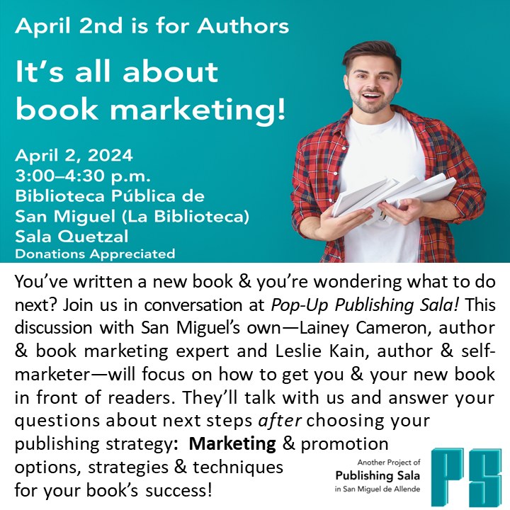 It's all about book marketing!