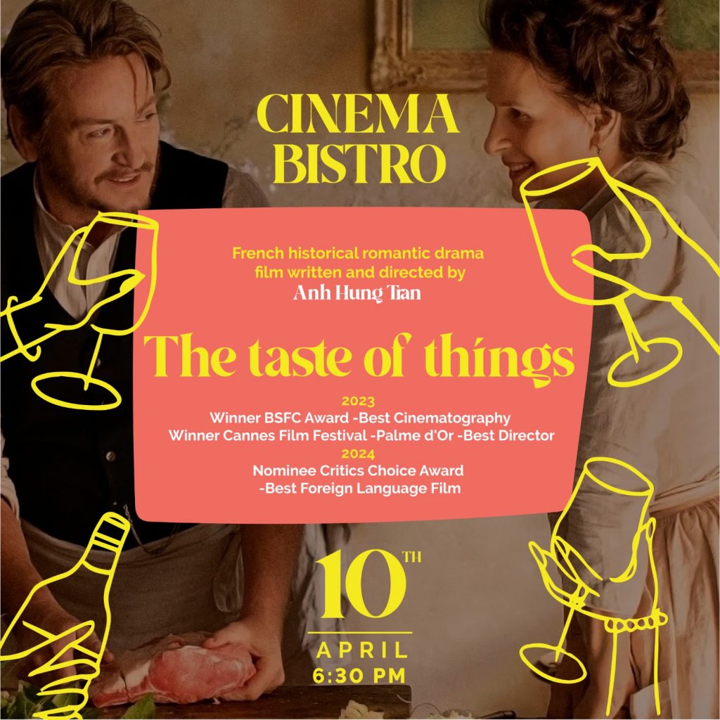 Cinema Bistro The taste of things